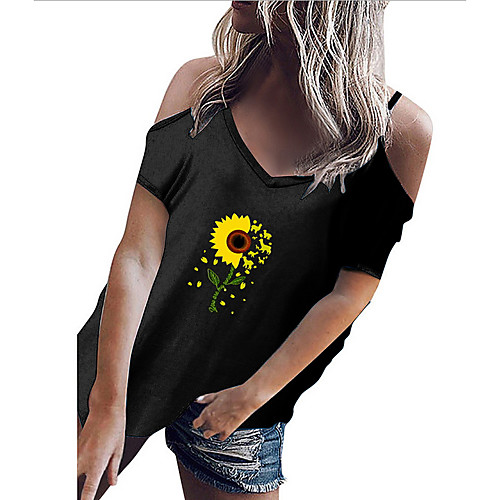 

Women's Geometric Tank Top V Neck Daily Summer White Black Blue S M L XL 2XL