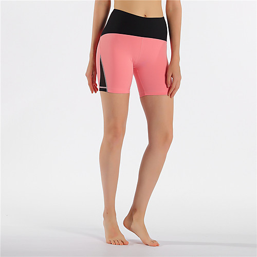 

Women's High Waist Yoga Shorts Winter Patchwork Black Red Royal Blue Rose Red Gray Running Fitness Gym Workout Shorts Sport Activewear Breathable Moisture Wicking Butt Lift Tummy Control High