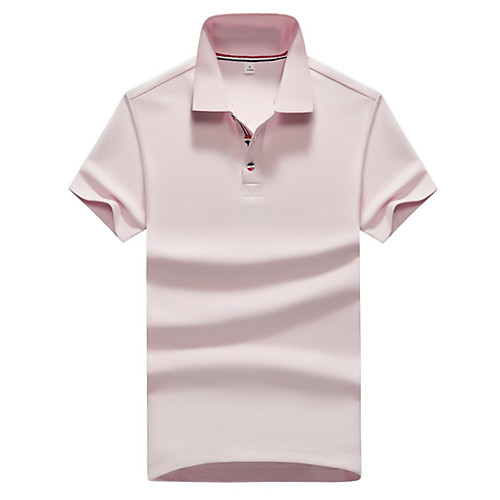 

Men's Solid Colored Polo Business Basic Daily Work White / Black / Yellow / Blushing Pink / Gray / Light Blue