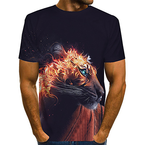 

Men's Daily Basic T-shirt - 3D Print Purple