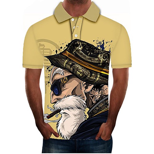 

Men's Graphic Polo Daily Red / Yellow