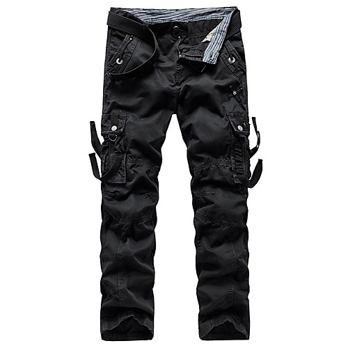 

Men's Hiking Pants Hiking Cargo Pants Camo Outdoor Soft Comfortable Cotton Pants / Trousers Bottoms Climbing Camping / Hiking / Caving Traveling Black Army Green Camouflage 29 30 31 32 33 Standard Fit