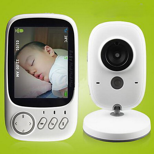 

3.2 inch Wireless Video Color Baby Monitor High Resolution Baby Nanny Security Camera Night Vision Temperature Monitoring