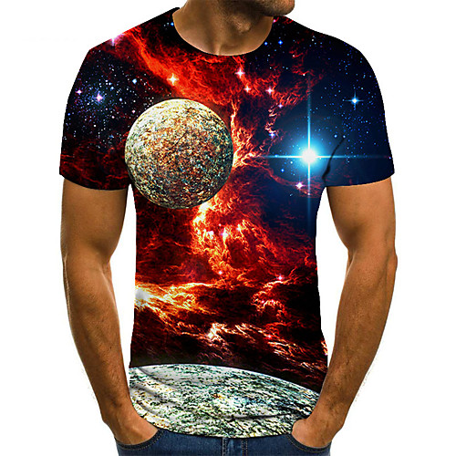 

Men's Daily Basic T-shirt - 3D Red