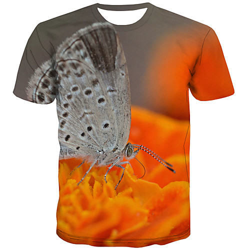 

Men's 3D Print T-shirt Street chic Daily Rainbow