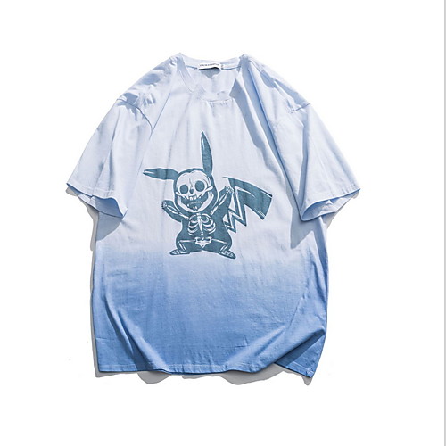 

Men's Color Block T-shirt Daily White / Black