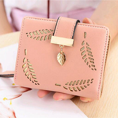 

Women's Pattern / Print / Hollow-out PU Wallet Floral Print Blushing Pink