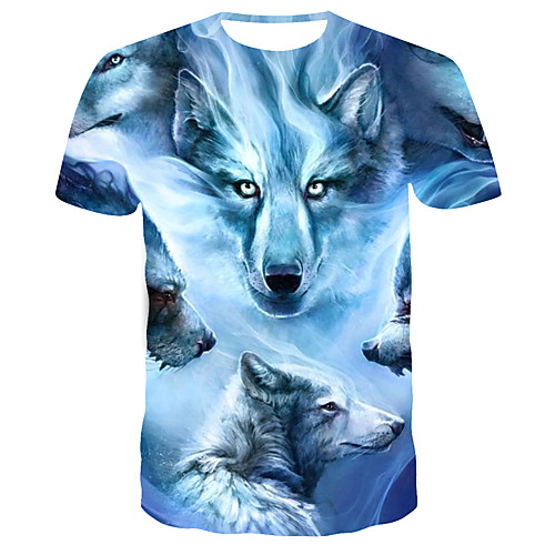 

Men's Daily T-shirt - 3D Print Blue
