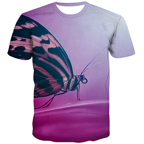 

Men's 3D Print T-shirt Street chic Daily Rainbow