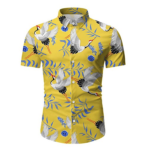 

Men's Daily Shirt - Floral Yellow