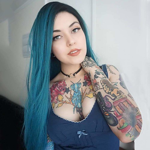 

Synthetic Lace Front Wig Straight Middle Part Lace Front Wig Long Blue Synthetic Hair 18-26 inch Women's Cosplay Soft Party Blue Ombre