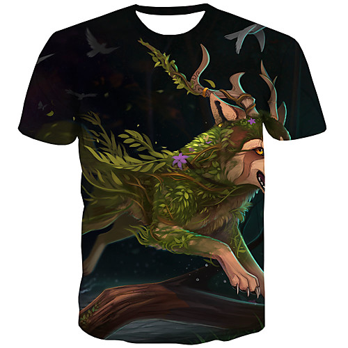 

Men's Daily Street chic T-shirt - 3D Print Rainbow