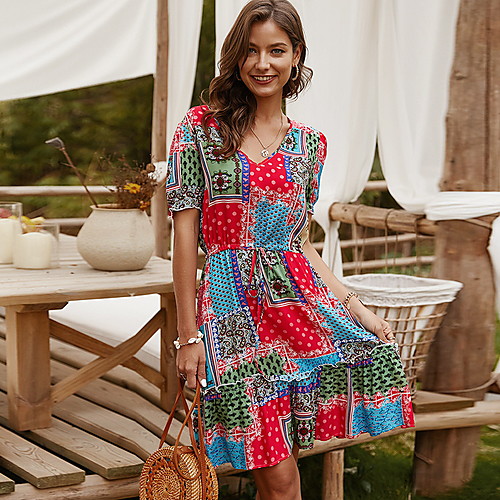 

2020 Tredngs Summer Casual Printed Dress