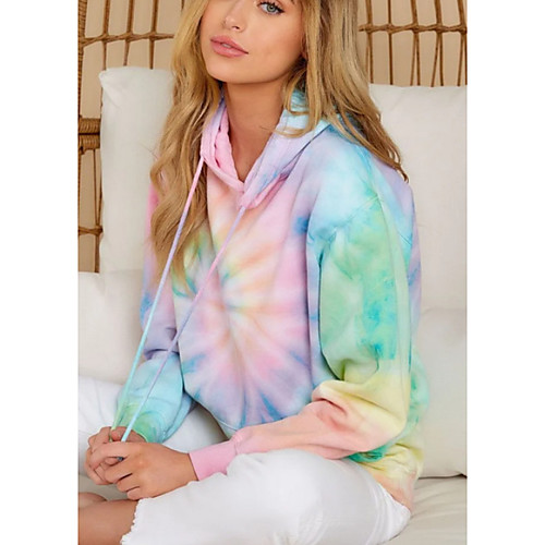 

2020s Casual Tie Dye Sweatshirt