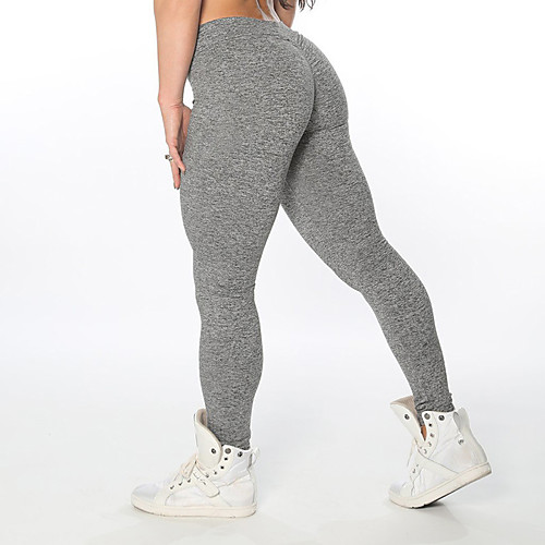 

Women's Activewear Basic Legging - Solid Colored Mid Waist Gray XS S M