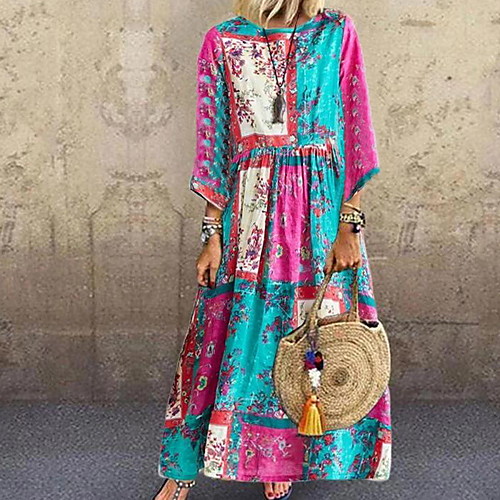 

Women's 2020 Yellow Blushing Pink Dress Elegant Summer Sheath Geometric M L