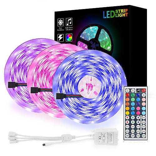 

LOENDE 3x5M Flexible LED Light Strips Light Sets RGB Tiktok Lights 900 LEDs SMD5050 10mm 1 set Christmas / New Year's Cuttable / Party / Decorative 12 V