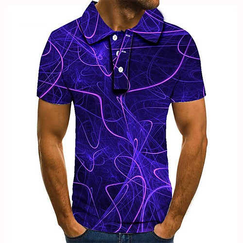 

Men's Daily Basic Polo - 3D Purple