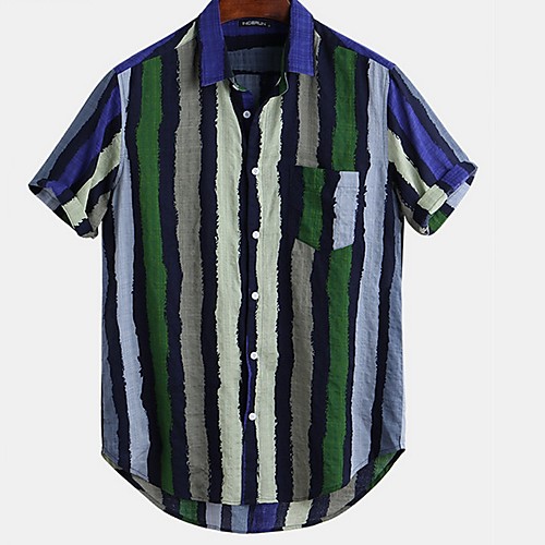 

Men's Daily Shirt - Striped Red