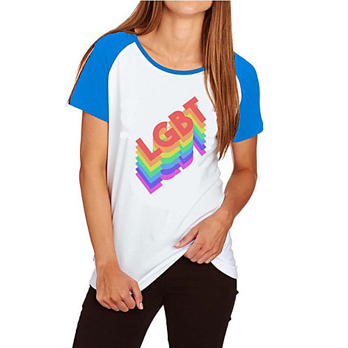 

Inspired by Cosplay LGBT Pride Outfits T-shirt Terylene Print Printing T-shirt For Women's