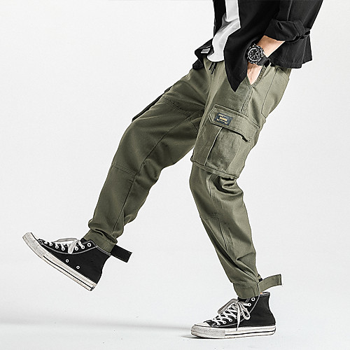

Men's Sporty / Basic Holiday Weekend Chinos Pants - Solid Colored Black Army Green Gray US32 / UK32 / EU40 US34 / UK34 / EU42 US36 / UK36 / EU44