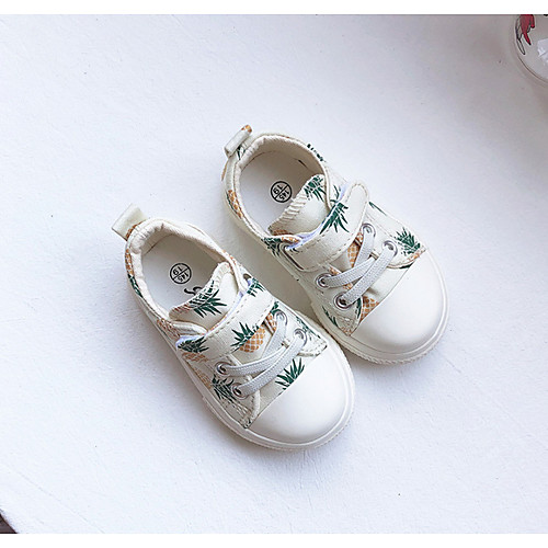

Boys' / Girls' Comfort Canvas Flats Toddler(9m-4ys) White / Pink Spring