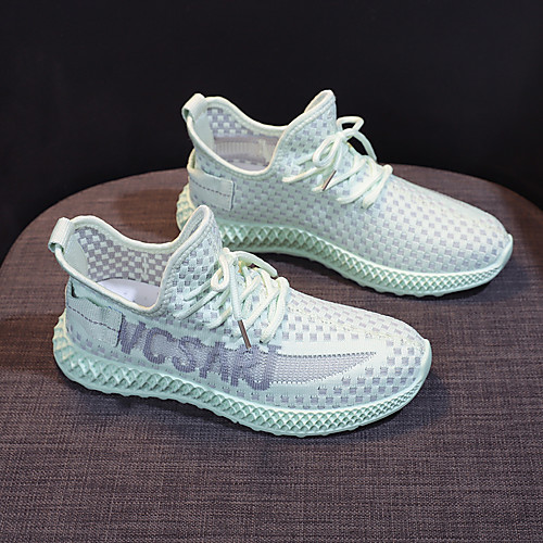 

Women's Trainers / Athletic Shoes 2020 Spring & Summer / Fall & Winter Flat Heel Round Toe Daily Outdoor Mesh / PU White / Black / Pink
