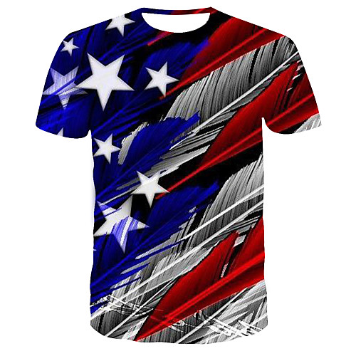 

Men's Daily T-shirt - 3D Print Blue