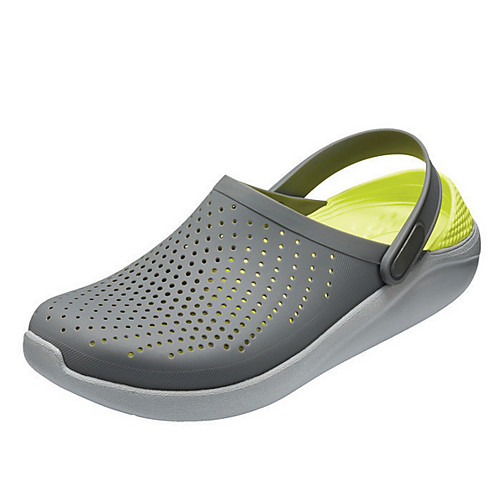 

Women's Sandals Summer Flat Heel Round Toe Daily PVC White / Black / Light Grey