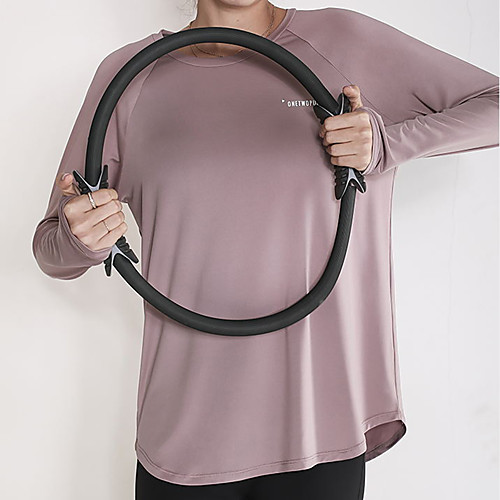 

Women's Yoga Top Thumbhole Solid Color Black Pink Blue Elastane Yoga Running Fitness Tee / T-shirt Long Sleeve Sport Activewear Breathable Quick Dry Comfortable Stretchy