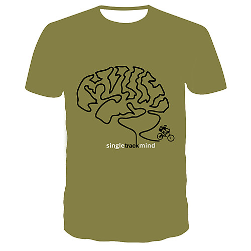 

Men's Daily T-shirt - 3D Print Navy Blue