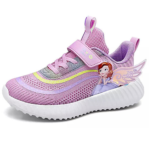 

Girls' Comfort Elastic Fabric / Flyknit Trainers / Athletic Shoes Big Kids(7years ) Running Shoes Purple / Pink / Blue Spring