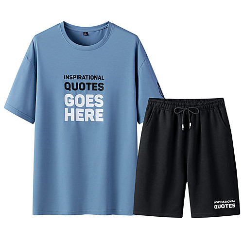 

Men's Daily Sports Basic Set - Solid Colored Print Yellow