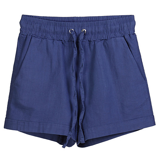 

Women's Basic Shorts Pants - Solid Colored Wine White Black S / M / L