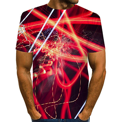 

Men's Daily Basic T-shirt - 3D Print Red