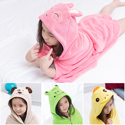 

Kid's Adults' Bathrobe Anime Rabbit Bunny Onesie Pajamas Flannelette Yellow / Pink / Green Cosplay For Boys and Girls Animal Sleepwear Cartoon Festival / Holiday Costumes