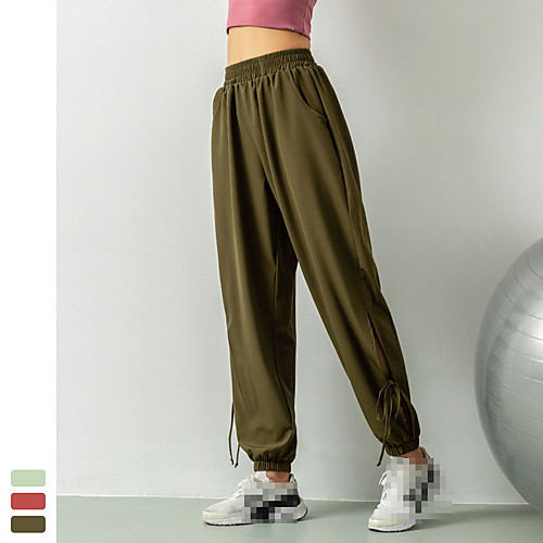 

Women's Jogger Pants Joggers Running Pants Track Pants Sports Pants Cotton Sports Bottoms Running Jogging Training Lightweight Breathable Quick Dry Solid Colored Red Green Cyan / Micro-elastic