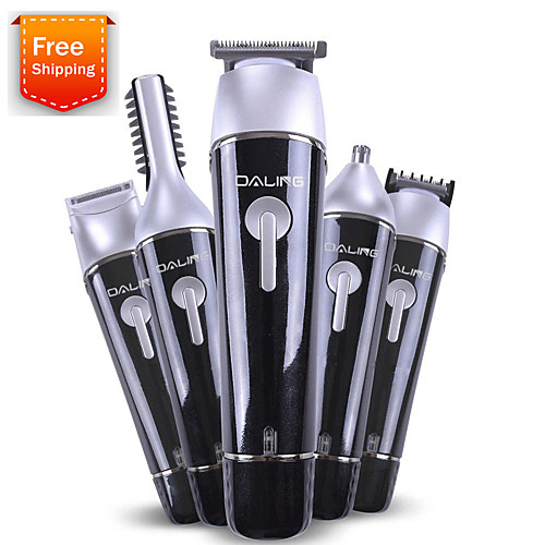 

Europlug 5 in 1 Hair Clipper Rechargeable Cordless Grooming Kit for Men Beard Trimmer Nose Hair Trimmer Dual Shaver