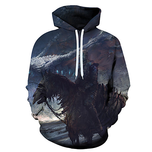 

Men's 3D Print / Casual Hoodie - Color Block / 3D / Tie Dye Rainbow US32 / UK32 / EU40