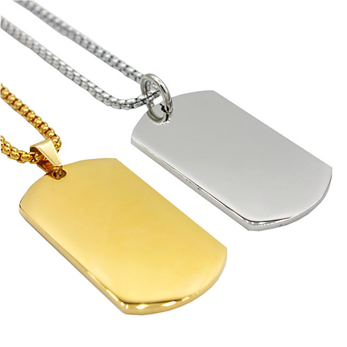 

Necklace Statement Unique Design Trendy Fashion Titanium Steel Gold Silver 60 cm Necklace Jewelry 1pc For Party Evening Sport Street