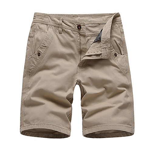 

Men's Basic Shorts Pants - Solid Colored Army Green Khaki Light gray US32 / UK32 / EU40 US36 / UK36 / EU44 US38 / UK38 / EU46