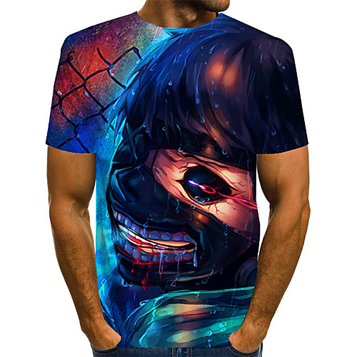 

Men's Daily Basic T-shirt - 3D Print Blue