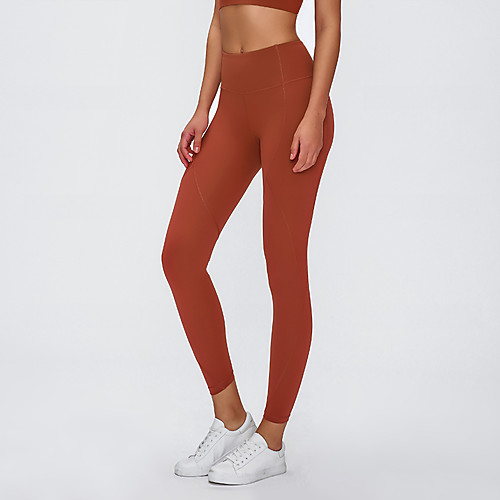 

Women's High Waist Yoga Pants Winter Fashion Black Purple Red Green Blue Elastane Running Fitness Gym Workout Tights Leggings Sport Activewear Moisture Wicking Butt Lift Tummy Control Power Flex High