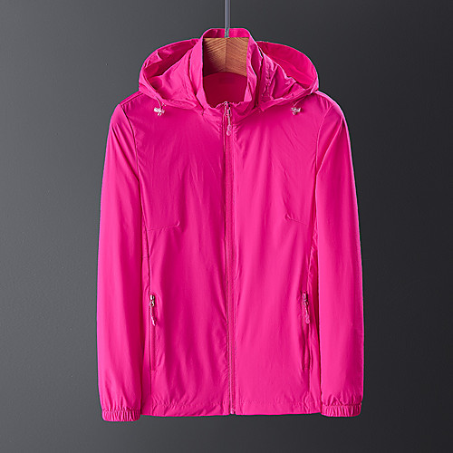 

Women's Hiking Jacket Hiking Windbreaker Outdoor Breathable Quick Dry Comfortable Top Elastane Single Slider Fishing Climbing Camping / Hiking / Caving Pink / Blue / Rose Red
