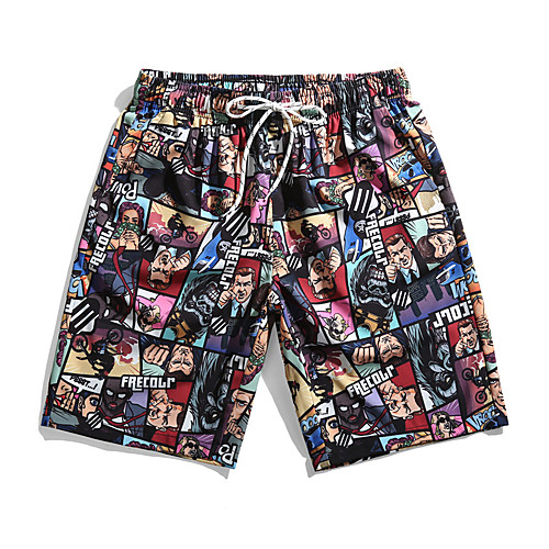 

Men's Sporty / Basic Shorts Pants - Solid Colored / Patterned Rainbow US32 / UK32 / EU40 US34 / UK34 / EU42 US36 / UK36 / EU44