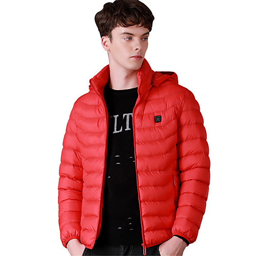 

Men's Hiking Windbreaker Winter Outdoor Windproof Warm Comfortable Winter Jacket Top Single Slider Camping / Hiking / Caving Traveling Winter Sports Black / Red
