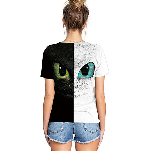 

Men's Women's Geometric T-shirt Daily Weekend White