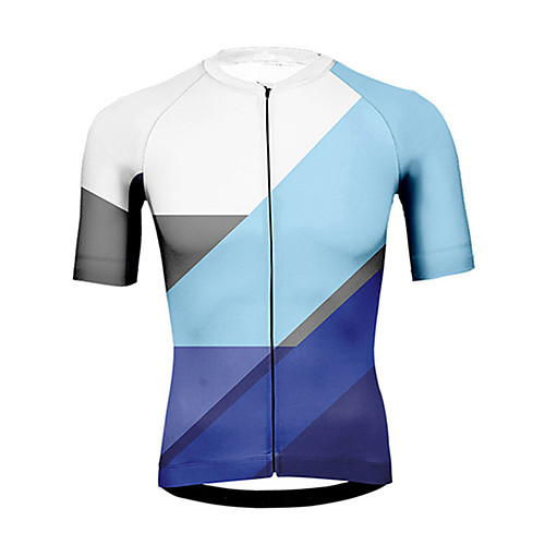 

21Grams Men's Short Sleeve Cycling Jersey OrangeWhite Blue / White Black / White Bike Jersey Top Mountain Bike MTB Road Bike Cycling UV Resistant Breathable Quick Dry Sports Clothing Apparel