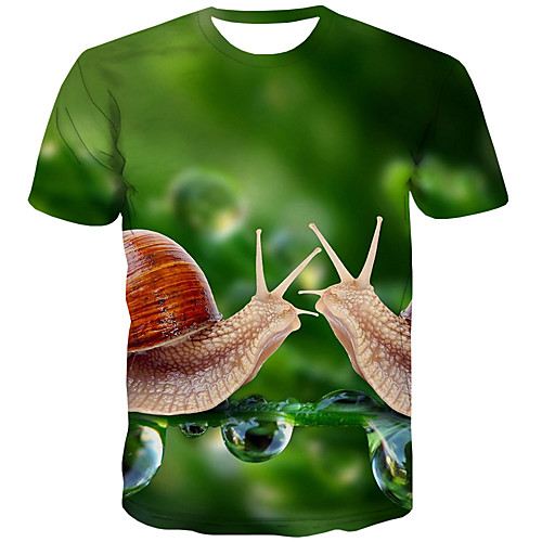

Men's 3D Print T-shirt Street chic Daily Rainbow