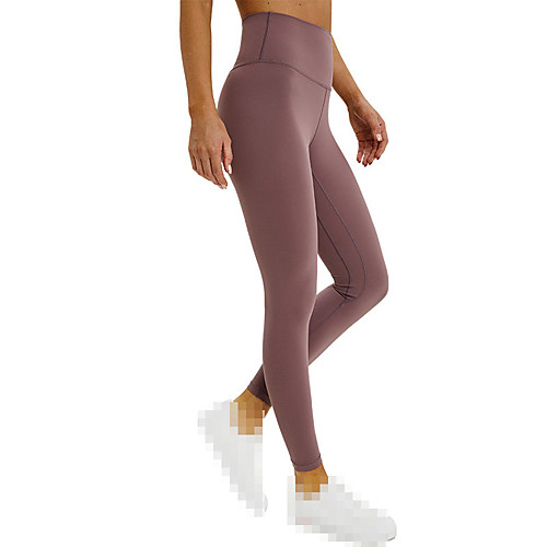 

Women's Running Tights Compression Pants Running Base Layer Elastane Sports Winter Bottoms Running Jogging Training Breathable Quick Dry Sweat-wicking Solid Colored Black Red Blushing Pink Army Green